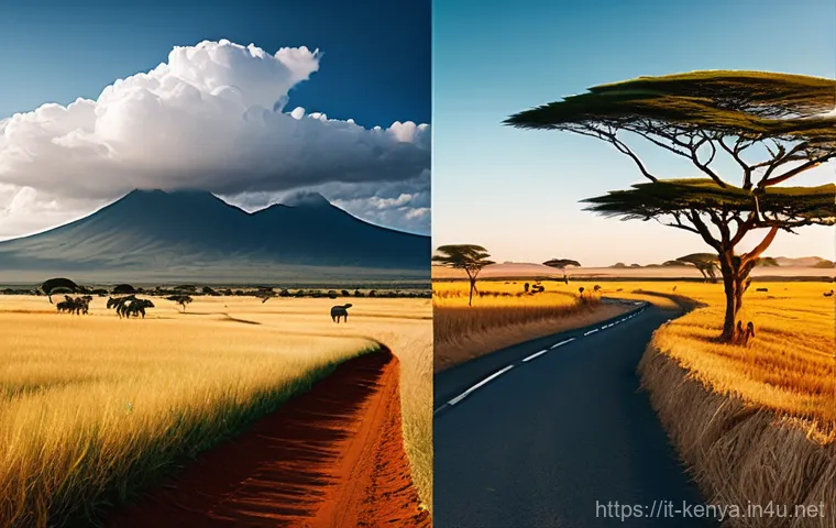 케냐의 화폐와 환전 - Here are three detailed image generation prompts in English, inspired by the Kenyan travel context a...