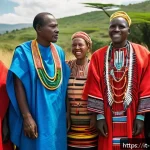Home 18 케냐 정치 개혁의 역사적 순간 - A vibrant scene depicting a diverse group of Kenyan community leaders and activists engaged in a pea...